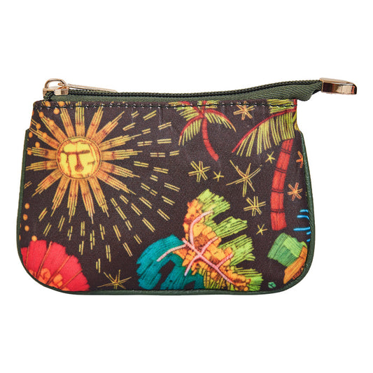 Women's seaside coin pouch small wallet for travel and daily use