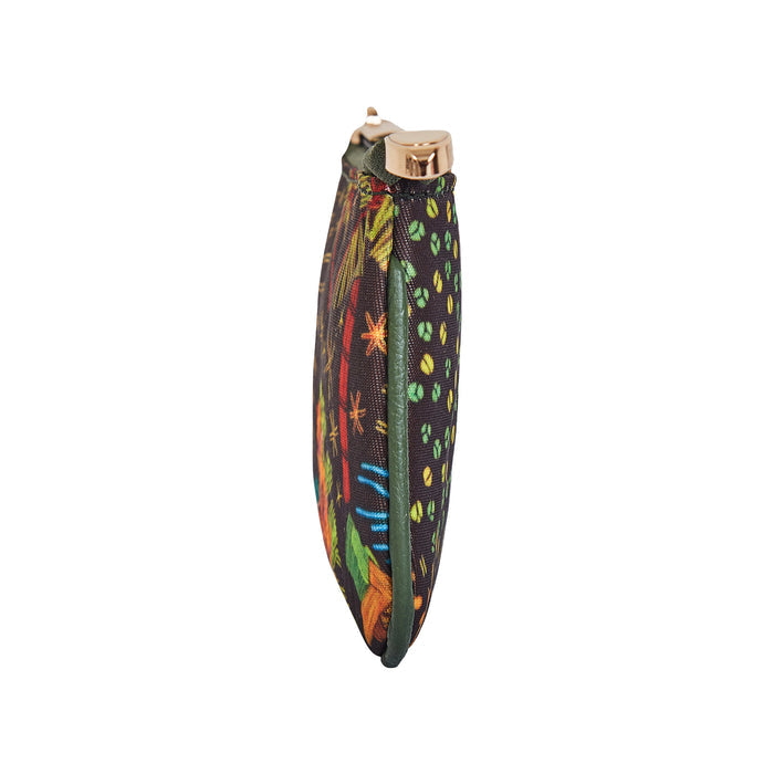 Women's seaside coin pouch small wallet for travel and daily use-side view