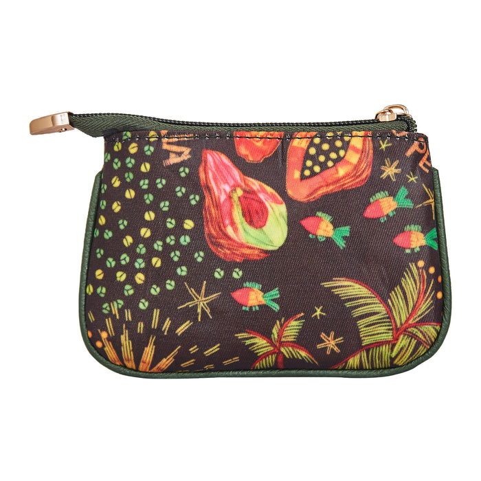 Women's seaside coin pouch small wallet for travel and daily use-back view