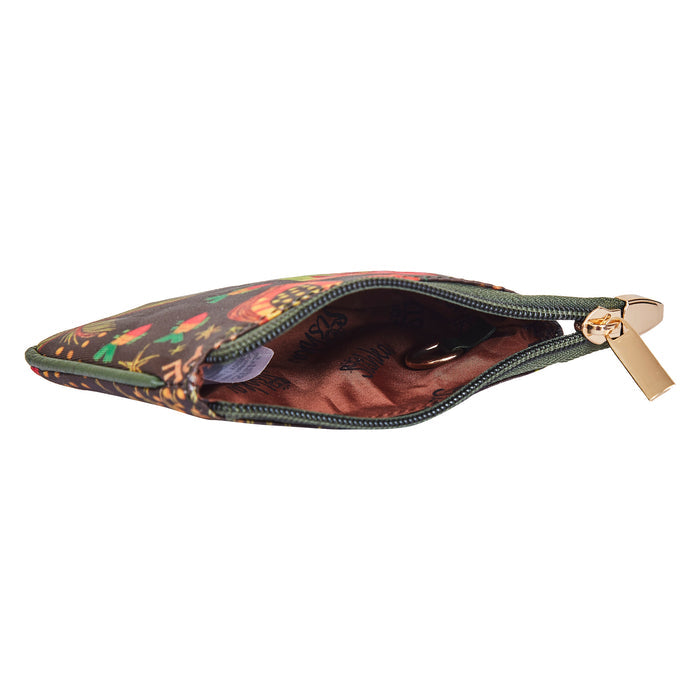 Women's seaside coin pouch small wallet for travel and daily use-interior view