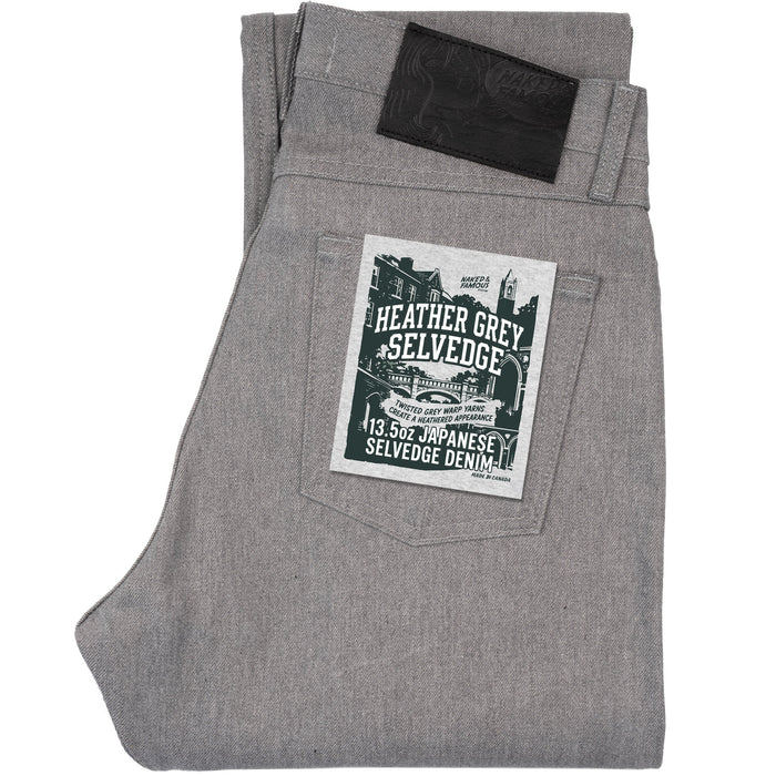 True Guy - Heather Grey Selvedge by Naked & Famous Denim