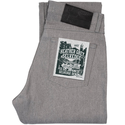 True Guy - Heather Grey Selvedge by Naked & Famous Denim