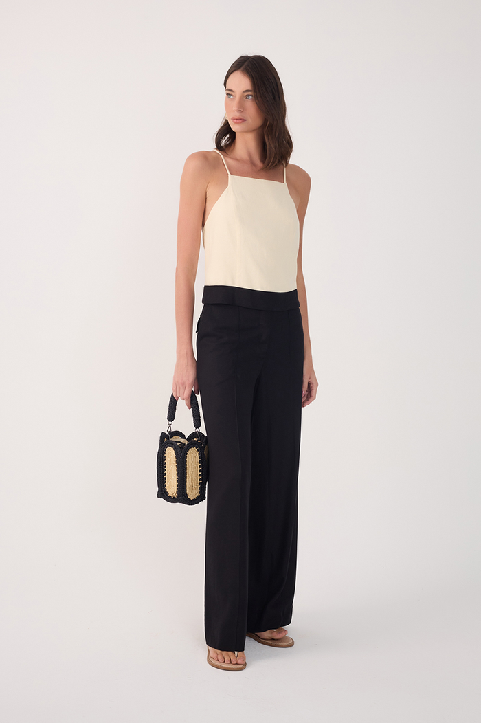 Tucks Linen Pants_2