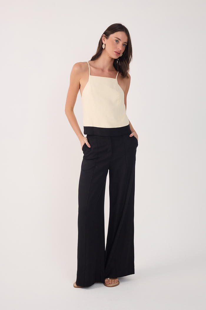 Tucks Linen Pants_3