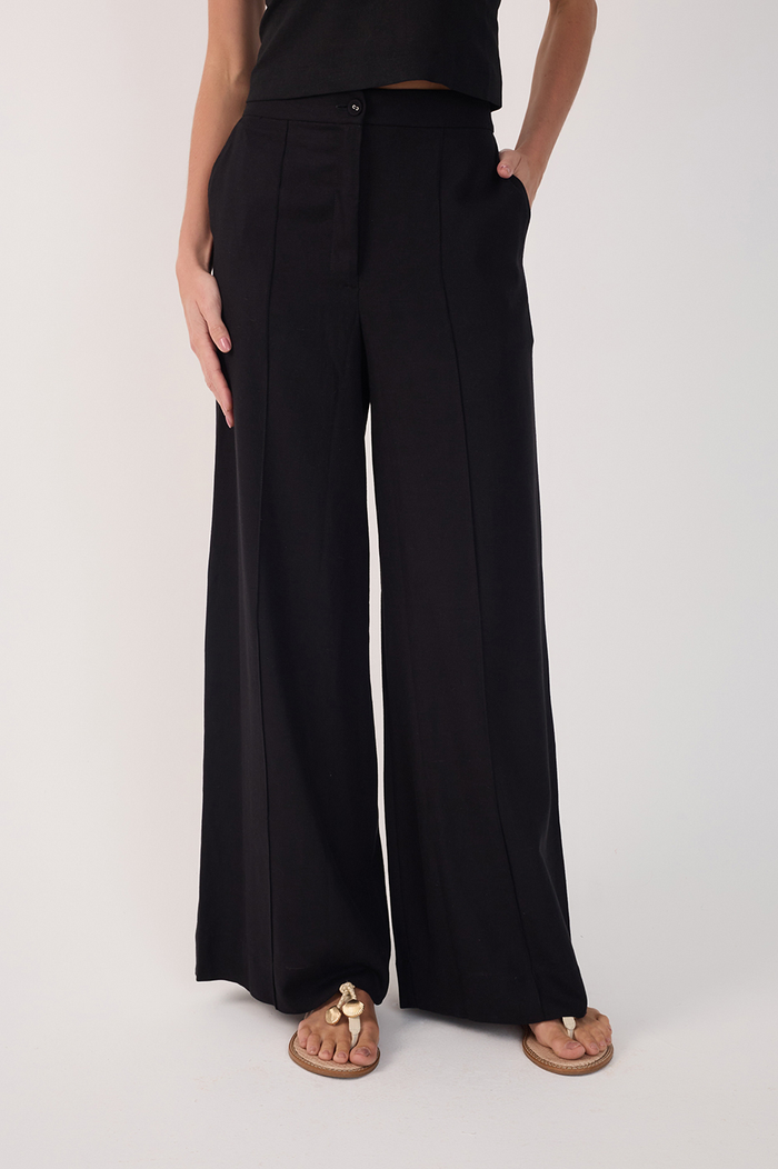 Tucks Linen Pants_4