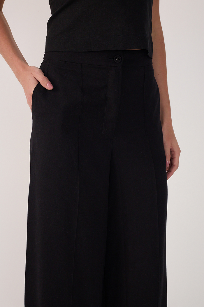 Tucks Linen Pants_5