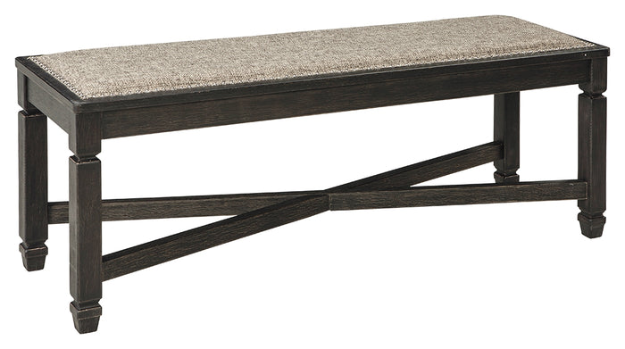 Tyler Creek D736-00 BlackGrayish Brown Upholstered Bench