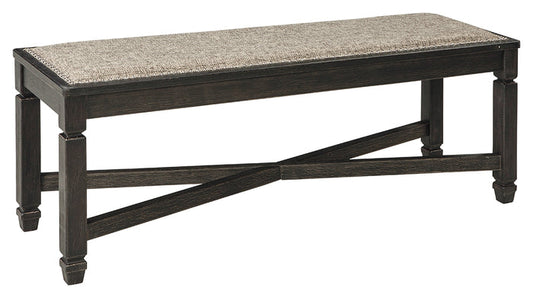Tyler Creek D736-00 BlackGrayish Brown Upholstered Bench