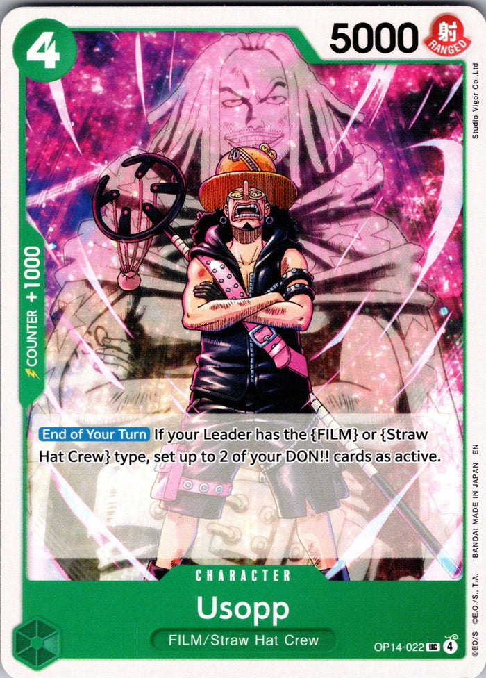 Usopp UC The Azure Sea's Seven Release Event Cards OP14-022 LP