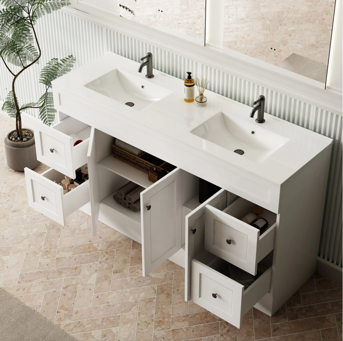 Vanity - Jess Series White - 100% Water Proof
