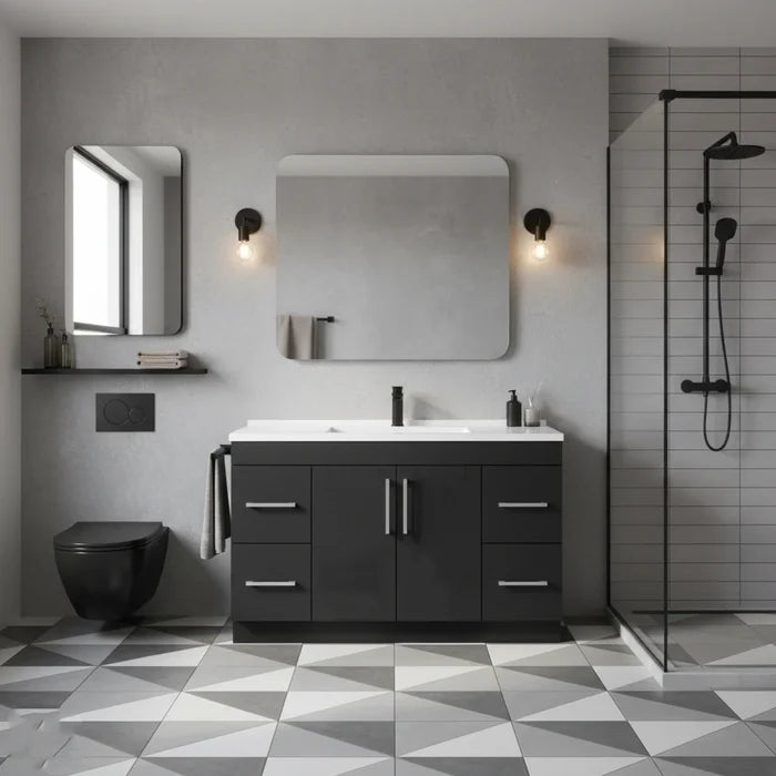Vanity - Misty Freestanding Plywood Series Black 100% Water Proof