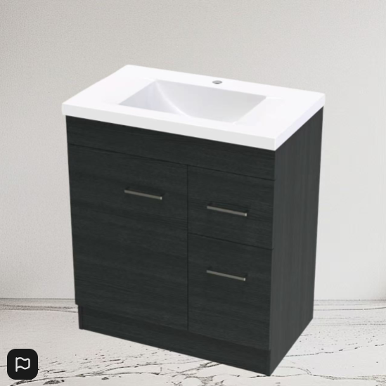 Vanity - Misty Freestanding Plywood Series Black 100% Water Proof
