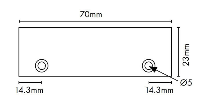 VISOR Balustrade - Aluminium 70x23mm Handrail End Plate - Image 4