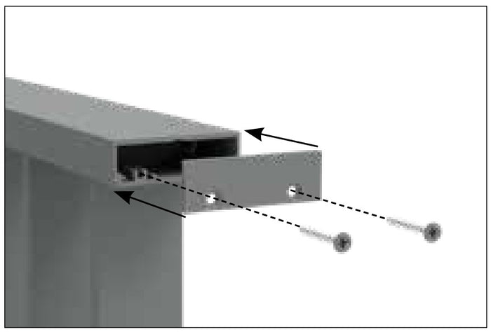 VISOR Balustrade - Aluminium 70x23mm Handrail End Plate - Image 5