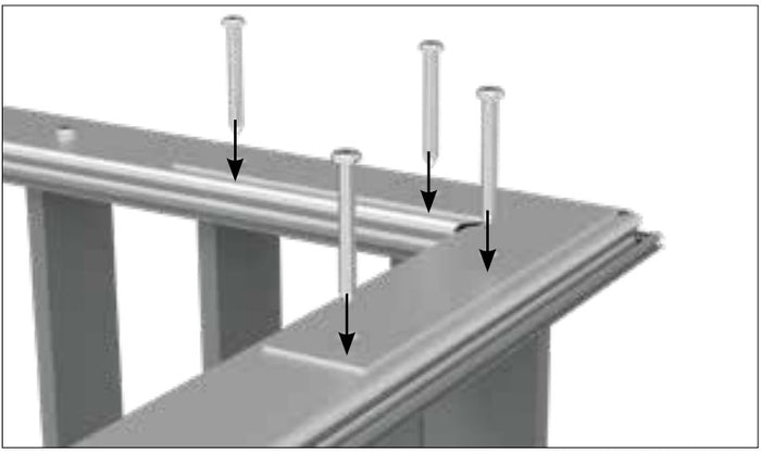 VISOR Balustrade - Aluminium 90 Degrees Joiner for Handrail Friction Insert - 200x200x1.2mm - Image 4