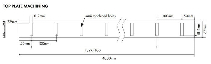 VISOR Balustrade - Aluminium Undercapping Plate - 4000mm Long - Image 5
