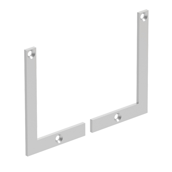 VISOR Balustrade - 'L' Face Mount End Plates - Pack of 2 - Image 2
