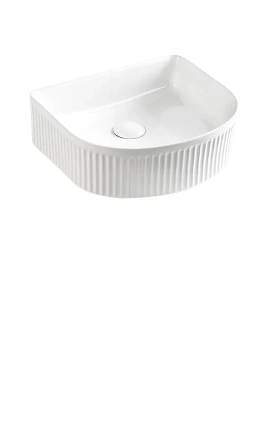 VITO Athena Fluted Arch Premium Ceramic Above-Counter Basin 400*360*130mm