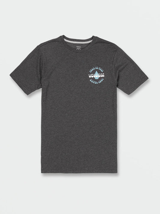 Volcom Stone Backstage Short Sleeve Tee (Dark Black Heather)