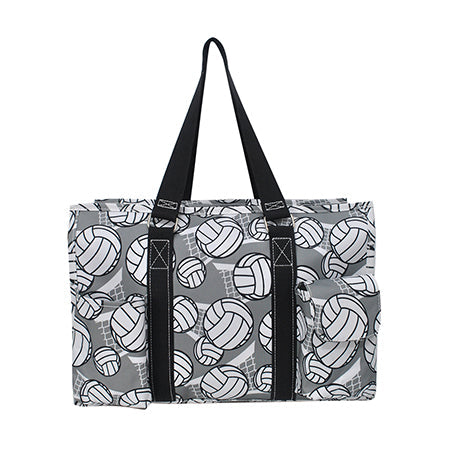 volleyball accessory tote, volleyball themed small tote, NGIL volleyball bag for women, volleyball gift idea for players, volleyball supply tote, cute volleyball print bag, girls volleyball utility bag, sporty volleyball tote bag, volleyball team accessory bag, black and white volleyball bag, volleyball fan tote, compact volleyball gear bag, volleyball pocket tote, trendy volleyball bag, volleyball coach gift idea, volleyball tournament essentials bag, reusable volleyball tote, volleyball storag
