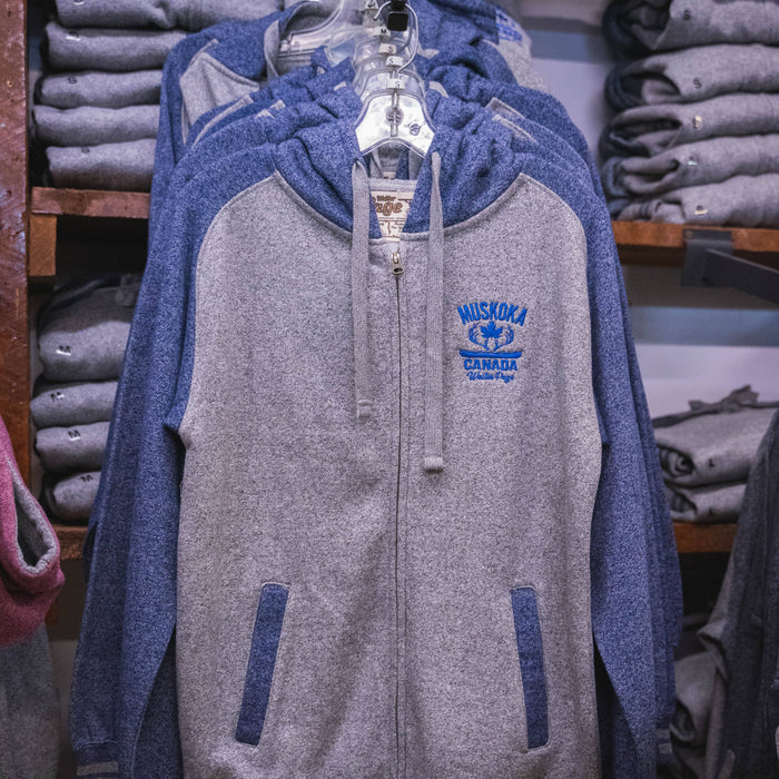 Walter Page 2 Tone Zip Up Hoodie