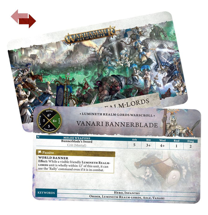 Warscroll Cards: Lumineth Realm-lords 87-03 Warhammer