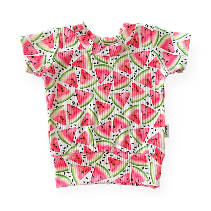Watermelon Ribbed Summer Lounge Set