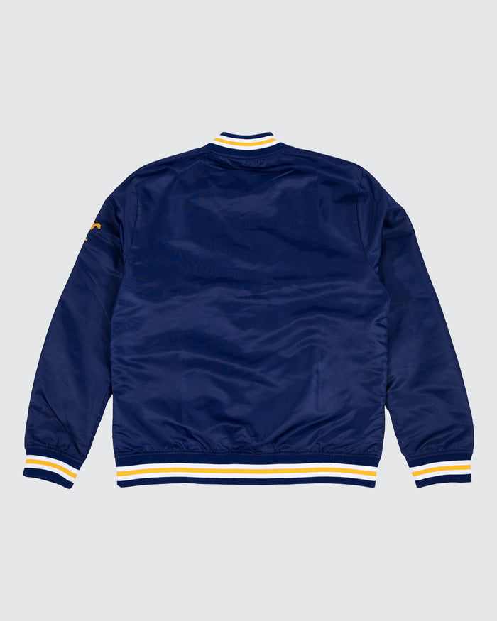 West Virginia College Vault Script Navy Varsity Jacket