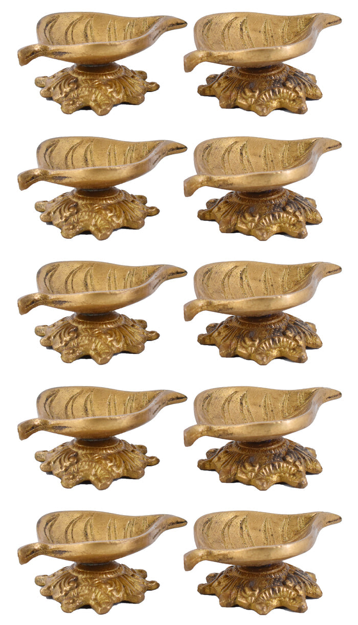 White Whale Diya for Pooja Made of Pure Brass - Kuber Diya Diwali Decoration
