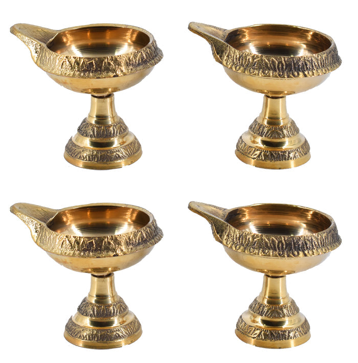 White Whale Diya for Pooja Made of Pure Brass - Kuber Diya Diwali Decoration