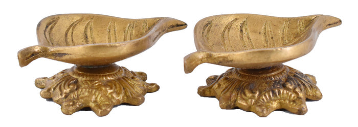 White Whale Diya for Pooja Made of Pure Brass - Kuber Diya Diwali Decoration