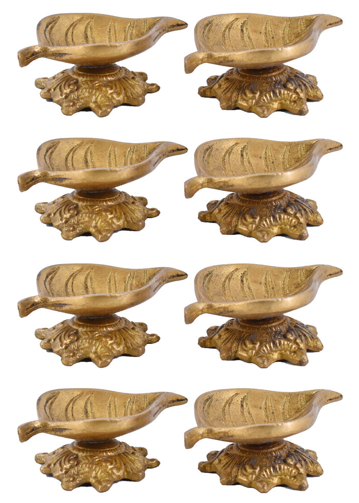 White Whale Diya for Pooja Made of Pure Brass - Kuber Diya Diwali Decoration