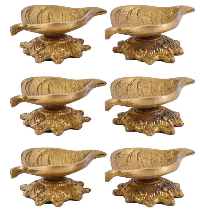 White Whale Diya for Pooja Made of Pure Brass - Kuber Diya Diwali Decoration