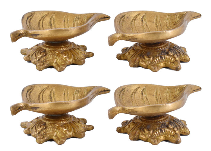 White Whale Diya for Pooja Made of Pure Brass - Kuber Diya Diwali Decoration