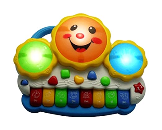 White Whale Drum Keyboard Musical Toys (Assorted)