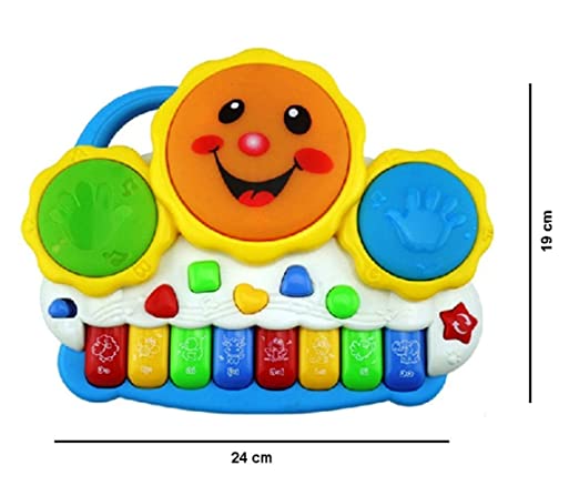 White Whale Drum Keyboard Musical Toys (Assorted)