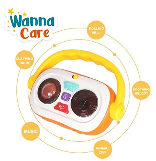 White Whale Funny New Born Baby Toddler Plastic Toy Instrument Musical Recorder with Light and Sound(Assorted)