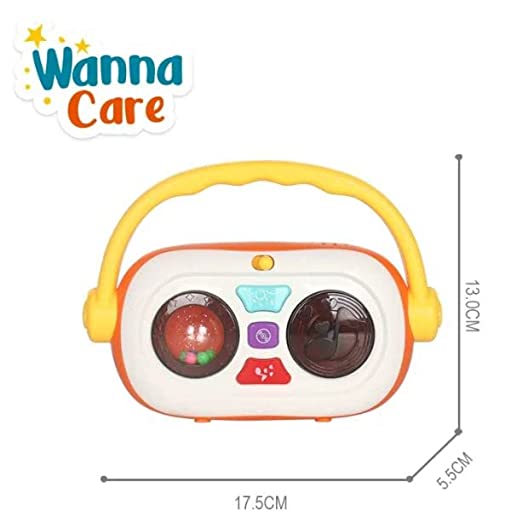 White Whale Funny New Born Baby Toddler Plastic Toy Instrument Musical Recorder with Light and Sound(Assorted)