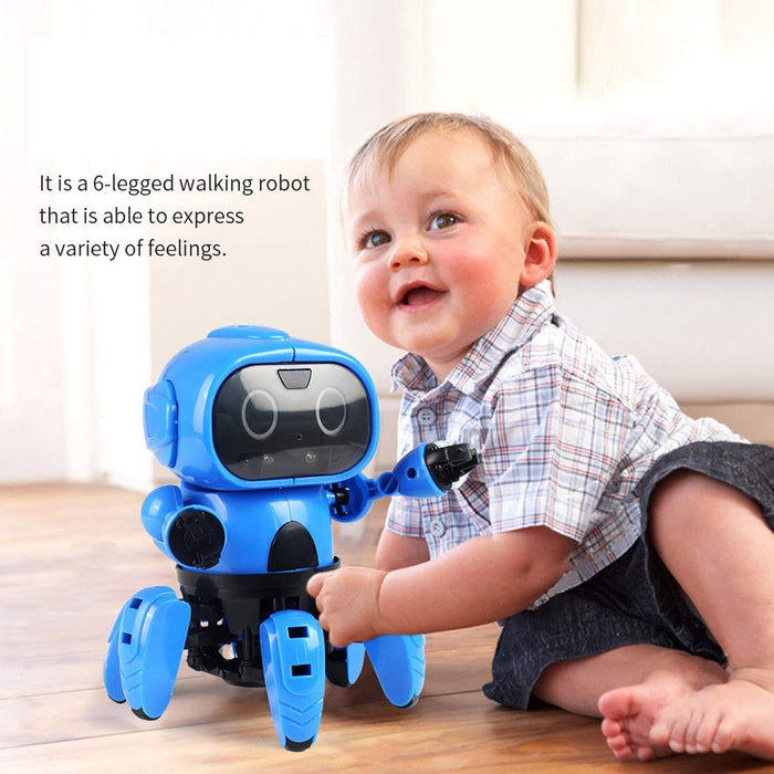 White Whale Octopus Shape Electric Robot Colorful Music Flashing Lights Dance Toy for Kids