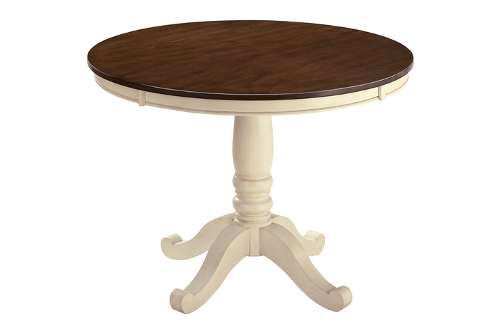 Whitesburg D583-15B Cottage White Round Dining Room Table Base