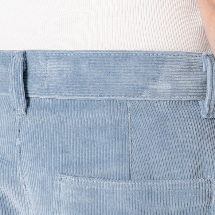 Wide Leg Trouser - Faded Corduroy Organic - Pale Indigo by Naked & Famous Denim