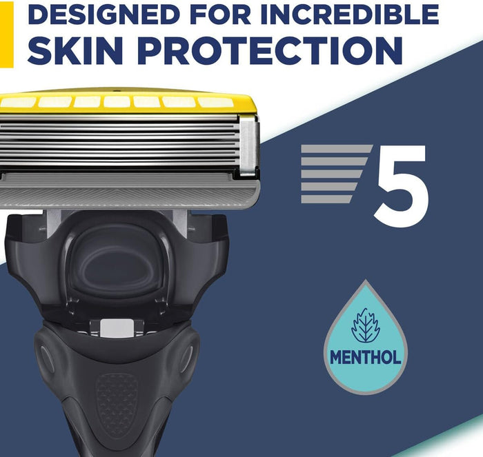Wilkinson Sword Hydro 5 Skin Protection Advanced Men's Shaving Razor With Gel Pool And 9 Blades