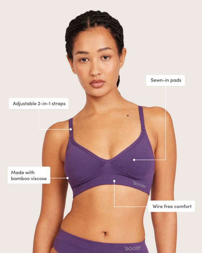Wireless T-Shirt Bra - Amethyst