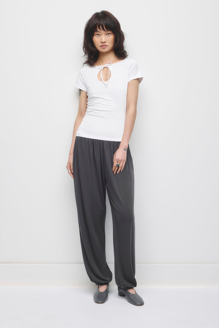 Women's Layn Keyhole Tee in White