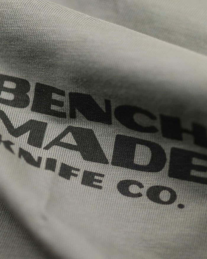 Benchmade Knife Co text print - Close-up detail view | Benchmade Knife Co.