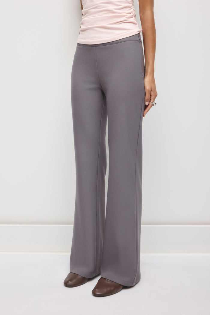 Women's Mira Flat Front Pant in Thunderstorm