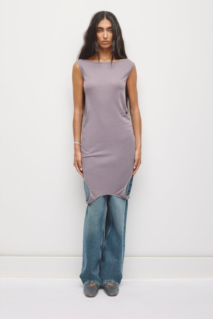 Women's Nawa Convertible Tank in Lavender Ash