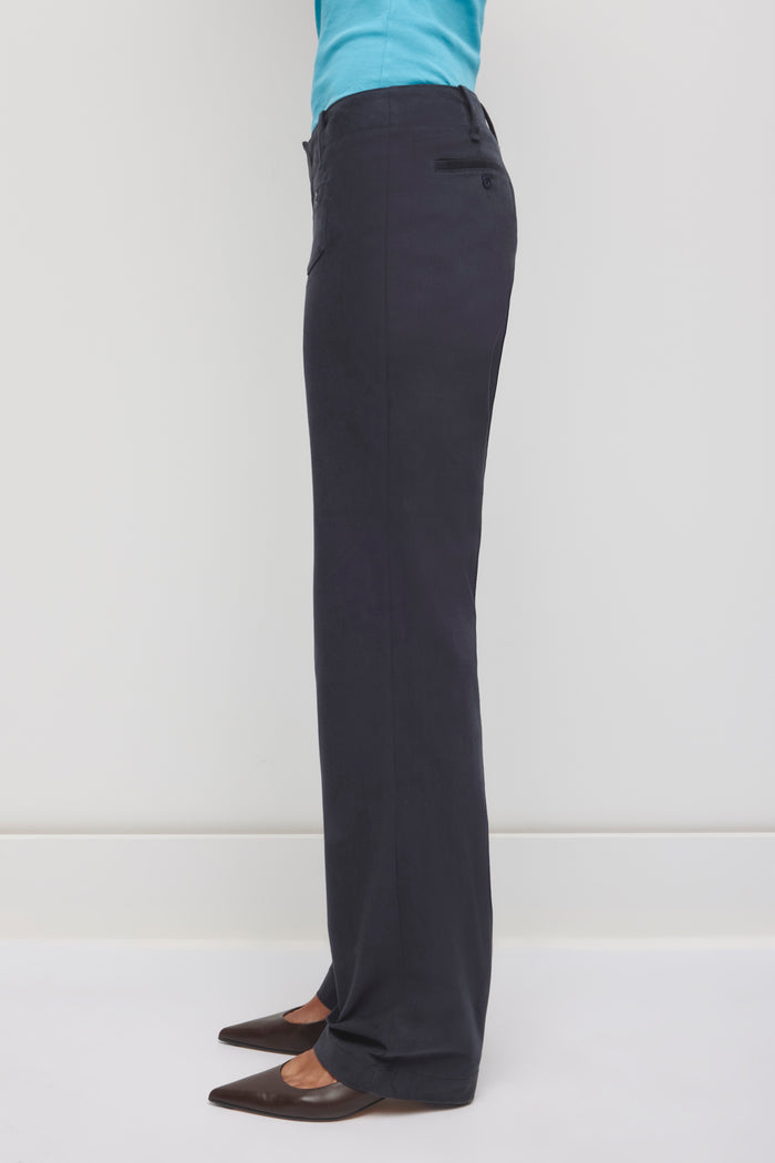 Women's Rafa Low Rise Twill Pant in Deep Ocean
