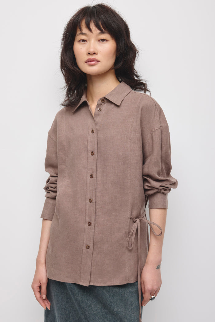 Model is 5’9” and is wearing a size S.
