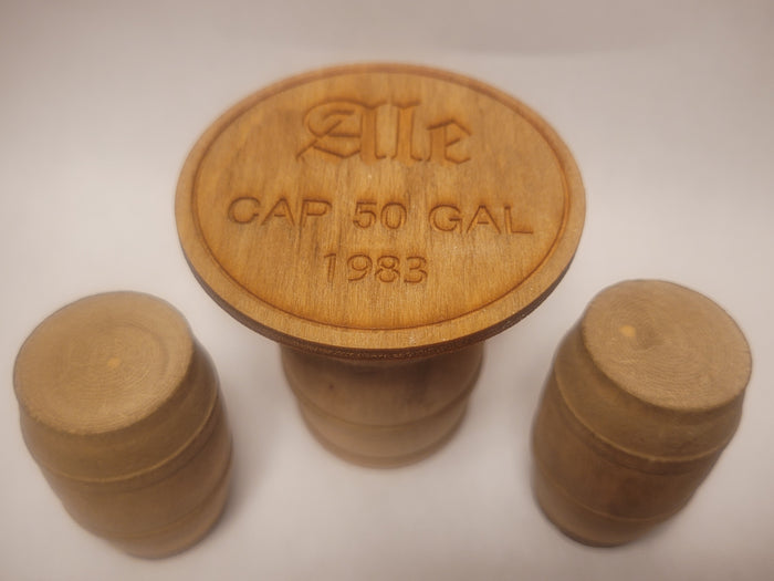 Wooden Barrel and Seats - 'Ale' Engraved